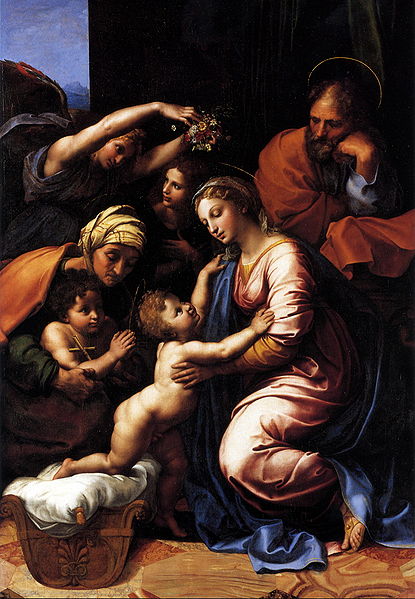 Rafael, „Święta Rodzina Franciszka I”, 1517–1518, Paryż, Luwr